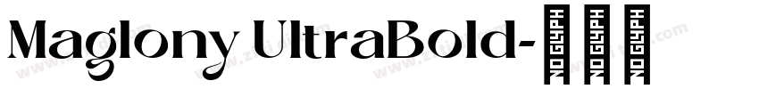 Maglony UltraBold字体转换